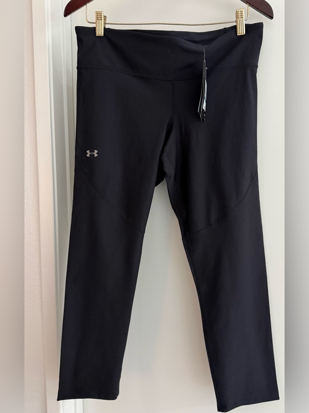 Under Armour Black Performance Leggings with Reflective Logo